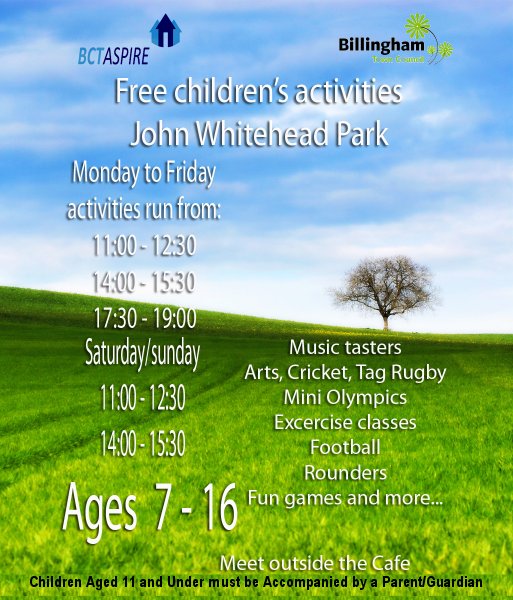 John Whitehead Park Summer Activities